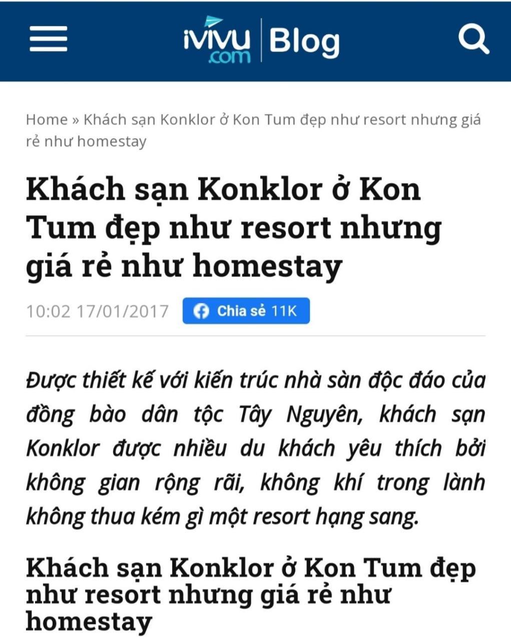 Konklor Hotel Tỉnh Kontum Exteriér fotografie